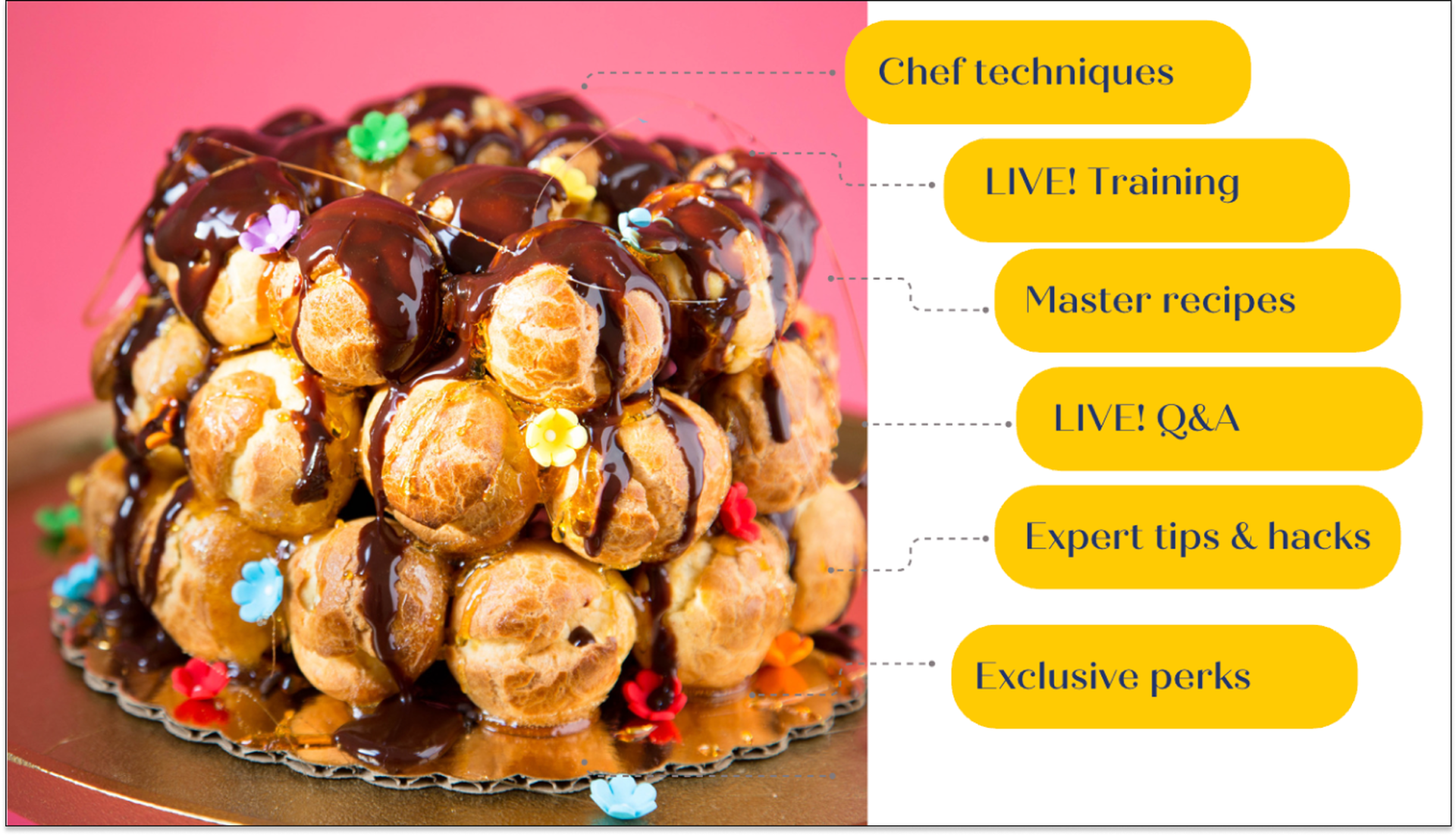 Chef Mel teaching a baking class